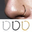 Simple Style Solid Color Copper Nose Ring Wholesale