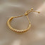 Minimalist Gold Plated Zircon Bracelet - Retro European American Style