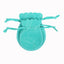 Simple Solid Color Flannel Drawstring Jewelry Gift Bags