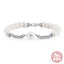 14K Gold Plated Sterling Silver Freshwater Pearl Vintage Bracelet for Men and Women