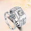 Minimalist Zircon Inlay White Gold Plated Couple Rings Set