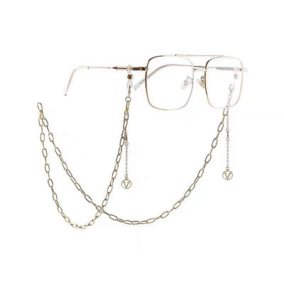 Minimalist Gold Pearl Glasses Chain Necklace for Sunglasses and Eyewear