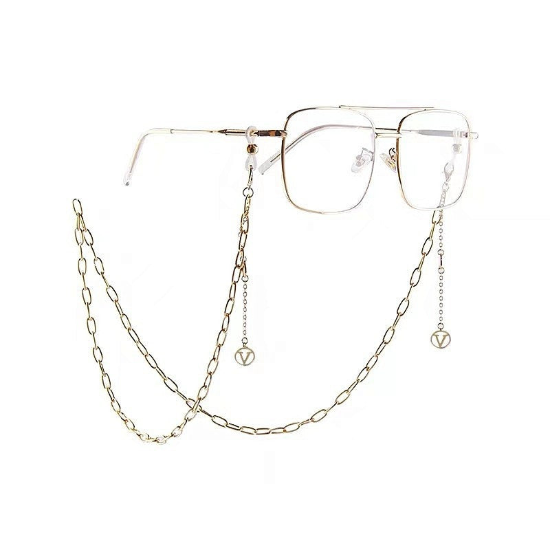 Minimalist Gold Pearl Glasses Chain Necklace for Sunglasses and Eyewear