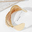 Minimalist Matte Finish Metal Wrap Bangle Bracelet for Women