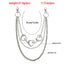 Simple Style Heart Cutout Multi-Layer Metal Chain Belt for Women