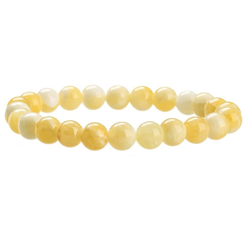 Simple Natural Stone Beaded Bracelet with 8mm Gemstones