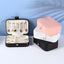 Simple Style PU Leather Double Layer Jewelry Box with Earring Holder - Multiple Colors Available