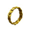 Silicone Braided Unisex Wristband with Gold Foil Accents