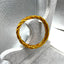 Silicone Braided Unisex Wristband with Gold Foil Accents