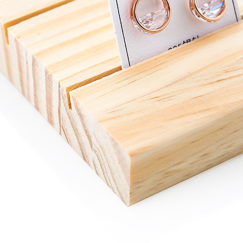 Simple Solid Wood Jewelry Display Rack