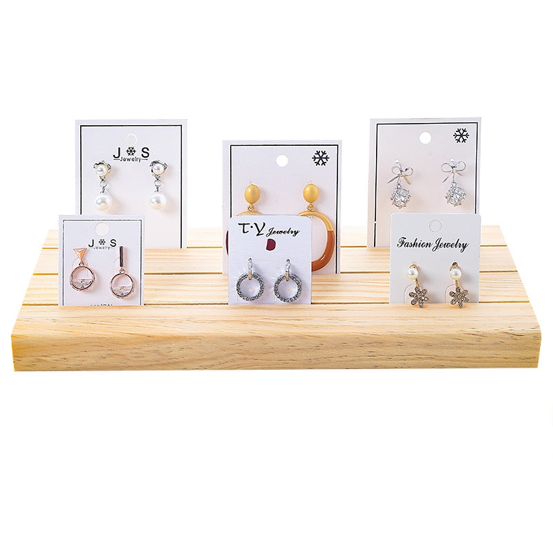 Simple Solid Wood Jewelry Display Rack