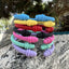 Simple Spiral Stripe Matte Color Open Cuff Bracelet for Women