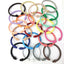 Simple Spiral Stripe Matte Color Open Cuff Bracelet for Women