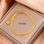 Minimalist 18K Gold Plated Stainless Steel Braided Rope Bracelet