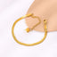 Minimalist 18K Gold Plated Stainless Steel Braided Rope Bracelet