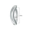 Simple Stainless Steel Polished Belly Ring for Unisex Body Piercing
