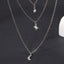 Simple Style Star Moon Alloy Multi-Layer Women's Necklace