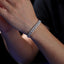 Simple Sterling Silver Moissanite Faith Light Bracelet