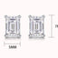 Simple Sterling Silver Moissanite Stud Earrings with 18K Gold Plating