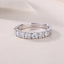 Simple Sterling Silver Moissanite Inlay Ring