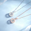 Sterling Silver Moissanite Zircon Pendant Necklace with Dancing Heart Design