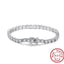 14k Gold Plated Sterling Silver Bracelet with Inlay Zircon Diamonds