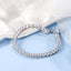 14k Gold Plated Sterling Silver Bracelet with Inlay Zircon Diamonds