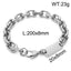 18K Gold Plated Titanium Steel Men's Bracelet and Customizable Stainless Steel Necklace Set