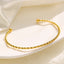 Simple Geometric Titanium Steel Bangle Bracelet