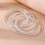 Simple Style Multi-Circle Zinc Alloy Women's Bangle Bracelet