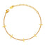 Minimalist Square 18K Gold Plated Stainless Steel Bracelet with Bar Design