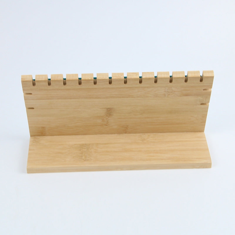 Simple Square Bamboo Jewelry Display Stand