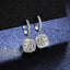 Simple Square Sterling Silver Moissanite Stud Earrings