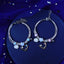 Simple Star and Moon Smiley Face Alloy Bracelet - Women's Niche Design Jewelry