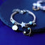 Simple Star and Moon Smiley Face Alloy Bracelet - Women's Niche Design Jewelry