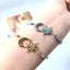 18K Gold Plated Star and Moon Titanium Steel Bracelet - Fashionable European Design