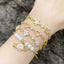 Simple Star Planet 18k Gold Plated Zircon Bracelet