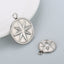 "Stainless Steel Star Pattern Jewelry Pendant - Simple and Fashionable DIY Accessories"