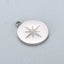 "Stainless Steel Star Pattern Jewelry Pendant - Simple and Fashionable DIY Accessories"
