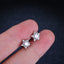 Simple Star Moissanite Sterling Silver Stud Earrings