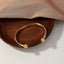 Simple Streetwear Solid Color Alloy Plated Women's Open Cuff Bracelet