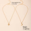 Simple Sun Moon Pendant Necklace and Minimalist Drop Earrings Set