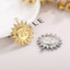 "Stainless Steel Smiley Face Sun Pendant - Personalized Jewelry Accessory"