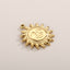 "Stainless Steel Smiley Face Sun Pendant - Personalized Jewelry Accessory"