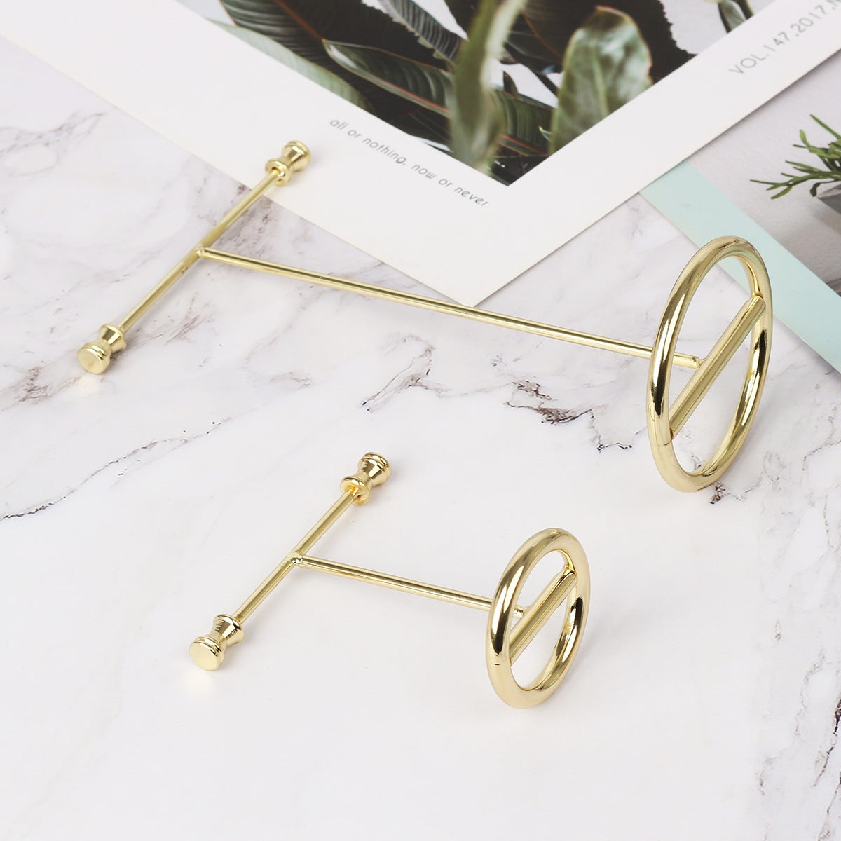 Simple T-Shape Metal Jewelry Display Rack