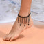 Simple Geometric Tassel Lace Crystal Women's Anklet