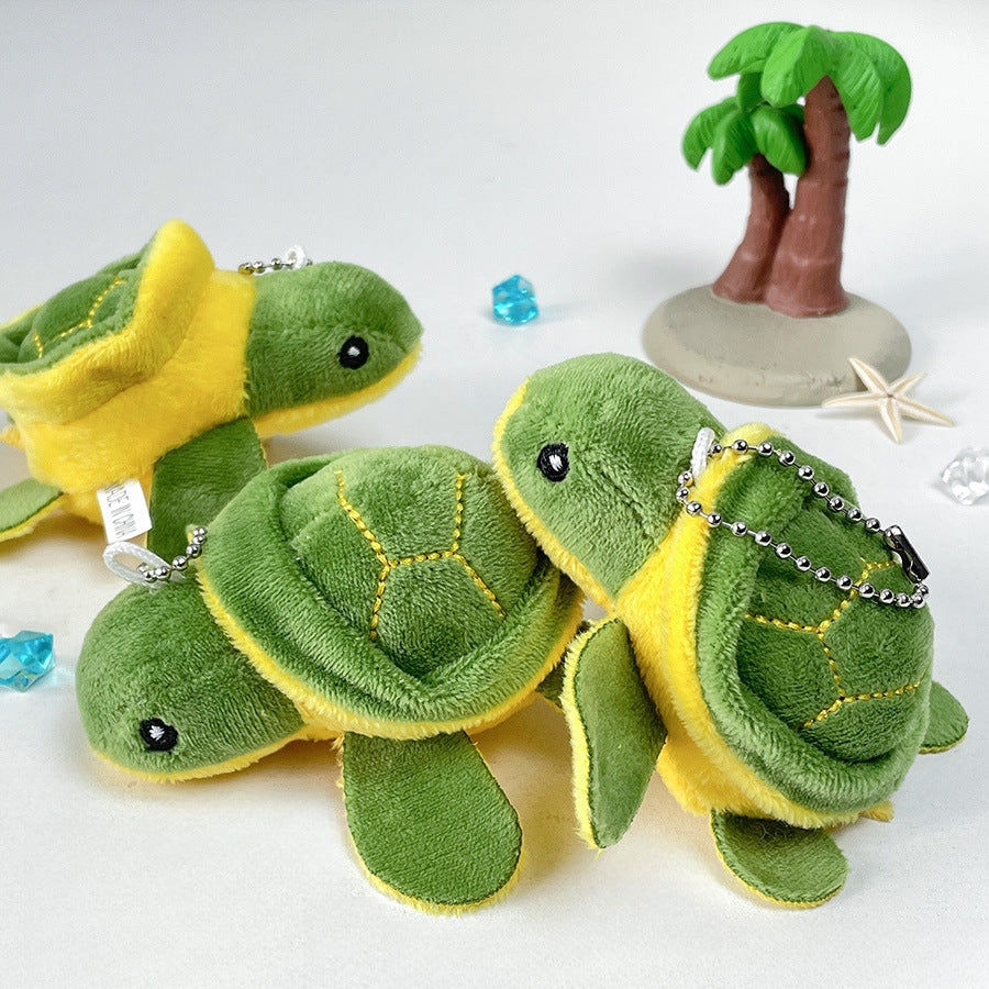 Simple Tortoise Plush Keychain Toy