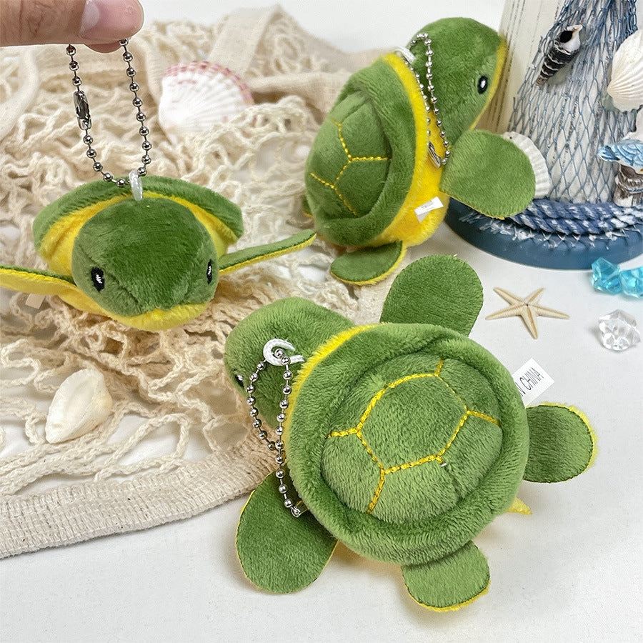 Simple Tortoise Plush Keychain Toy