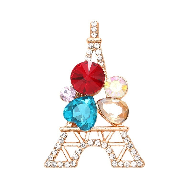 Eiffel Tower Alloy Rhinestone Jewelry Accessories for DIY and Fashion Embellishments