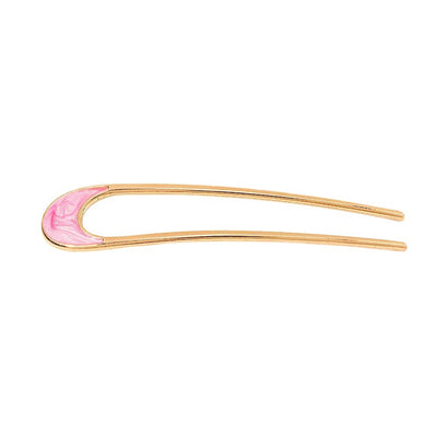 Minimalist U-Shape Alloy Enamel Hairpin